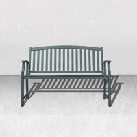 Heinzwerner Metal Bench by Winston Porter