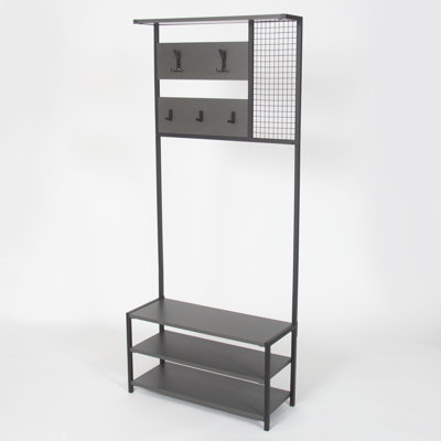 Chantal Hall Tree with Shoe Storage by East Urban Home