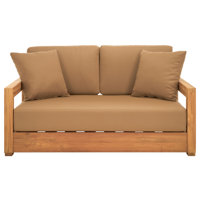 Melrose 52.75" Wide Loveseat with Cushions by Joss & Main