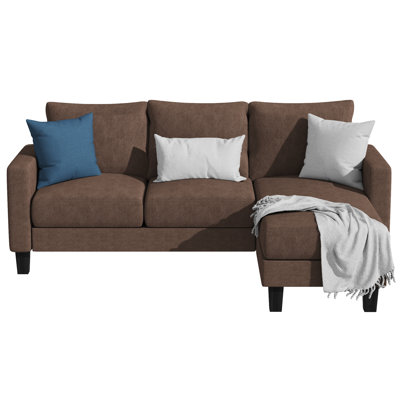 Aretina Upholstered Sectional by Wade Logan