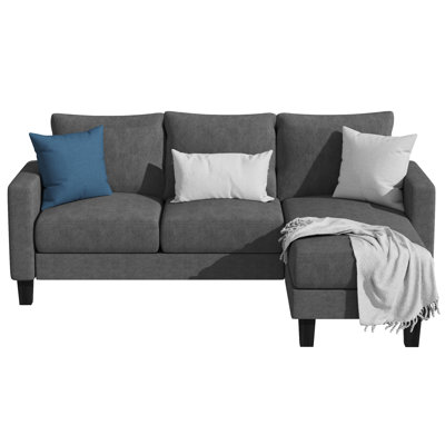 Aretina Upholstered Sectional by Wade Logan