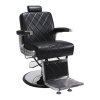Yestin Wide Faux Leather Reclining Barber Chair