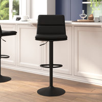 Yarisel Commercial Armless Adjustable Height Barstools by Orren Ellis