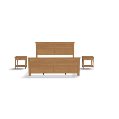 Aliyia King Bed And Open Storage Nightstand by Lark Manor