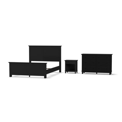 Aliyia Queen Bed, Closed Storage Nightstand, And Dresser by Lark Manor