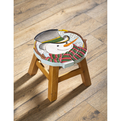Dianettel Solid Wood Accent Stool by The Holiday Aisle