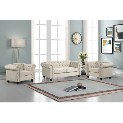 Boor 3 Piece Living Room Set by Charlton Home