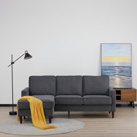 Anna-Leigh 81.5" Wide Reversible Sofa & Chaise by Wade Logan