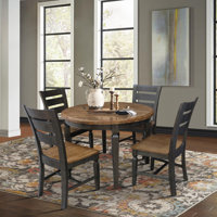 Pasquale 4 - Person Solid Wood Dining Set by Winston Porter