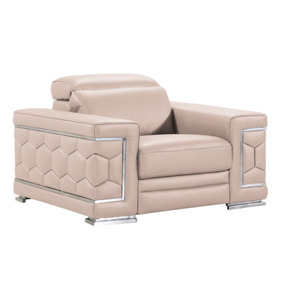 Grindler Genuine Leather Living Room Set by Mercer41