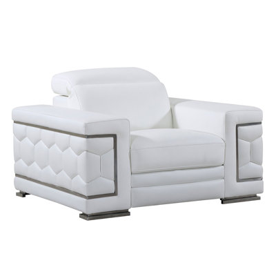 Grindler Genuine Leather Living Room Set by Mercer41