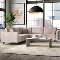 Centreville Upholstered Sectional by East Urban Home