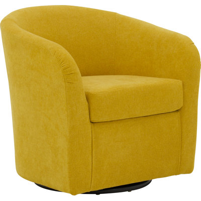 Anrea 30.5" W Polyester Swivel Barrel Chair by Wade Logan