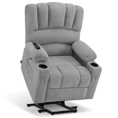 Zhana Power Recliner Lift Chair with Massage and Heat, Fabric