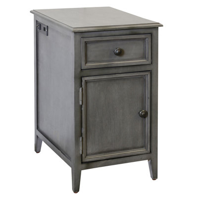 Annebelle End Table with Storage and Built-in Outlets by Lark Manor