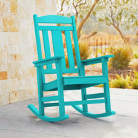 Chiemi HDPS Modern Resin Rocking Adirondack Chair by Red Barrel Studio