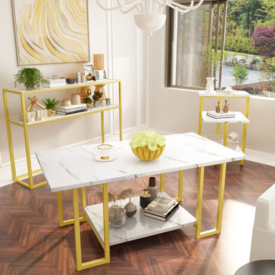 Gunel 3 Piece Coffee Table Set by Mercer41