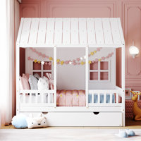Rezac Standard House Style Bed with Trundle by Harper Orchard