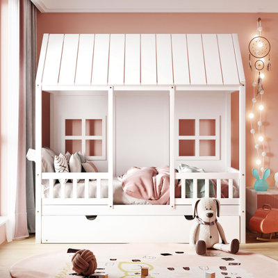 Rezac Standard House Style Bed with Trundle by Harper Orchard