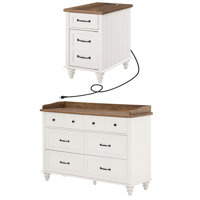 Ailan 2 Piece Dresser Set, One Dresser & One Nightstand by Lark Manor
