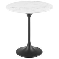 Modway Lippa 20" Round Artificial Marble Side Table by Modway