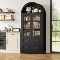 Arvad 69.7" Arched Kitchen Pantry by Wade Logan