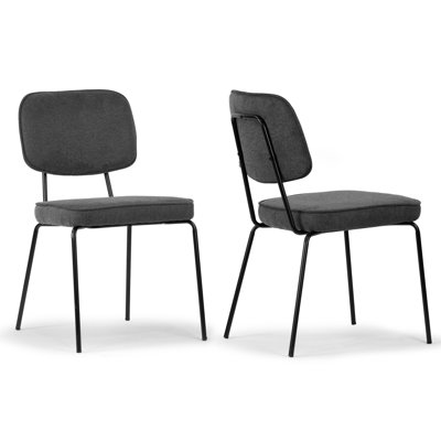 Fucci Upholstered Solid Back Side Chair by George Oliver