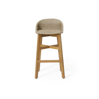 Avani Acacia Wood 30" Patio Bar Stool by Beachcrest Home