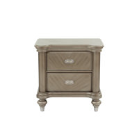 Dulal 2 - Drawer Nightstand in Gray by House of Hampton
