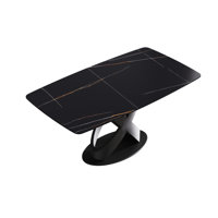 Sintered Stone Top Pedestal Dining Table by Brayden Studio