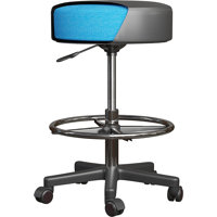 Karsson Luxton Ergonomic Rolling Stool-Double Padding-Memory Foam Adjustable Spa Stool, Desk Stool by Inbox Zero