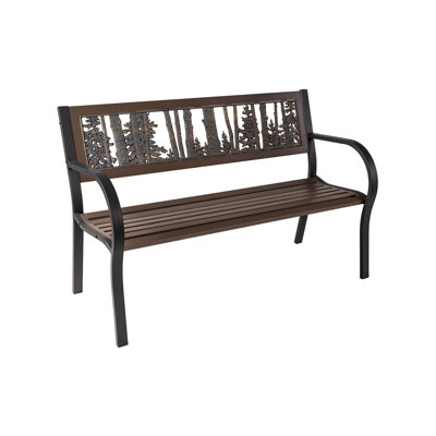 Tunkhannock Cast Iron Park Bench by Millwood Pines
