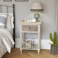 Teulon 1 - Drawer Nightstand in Light Gray by Alcott Hill