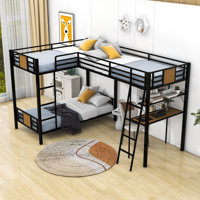Tuscany Twin over Twin Bunk Bed with Shelves by Mason & Marbles by Mason & Marbles