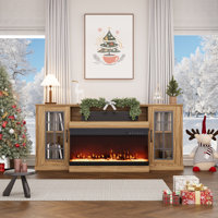 70" TV Stand for TVs up to 80" with Fireplace Included by Latitude Run