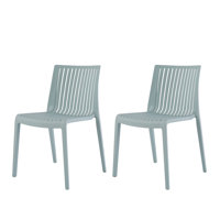 Mitchal Stacking Patio Dining Side Chair by Arlmont & Co.