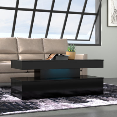 Ardath Block Coffee Table with Storage by Wade Logan