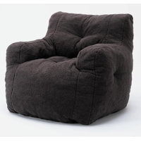 Tufted Large Faux Fur Bean Bag Sofa by Trule