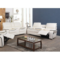 Creath 2 Piece Faux Leather Reclining Living Room Set
