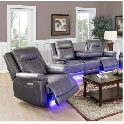 Abtal 2 Piece Faux Leather Reclining Living Room Set by Ivy Bronx
