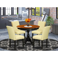 Alyscia 4 - Person Solid Wood Breakfast Nook Dining Set by Lark Manor