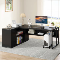 L- Shape Executive Desk by 17 Stories