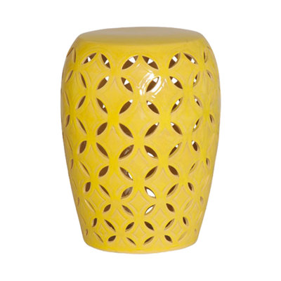 Clesha Ceramic Garden Stool by Bungalow Rose