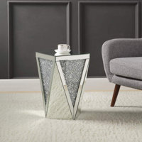Glass Drum End Table Set by Everly Quinn