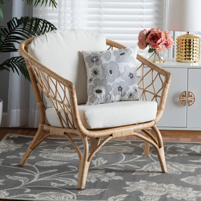Chatfield 30.3" W Rattan Polyester Armchair by Beachcrest Home