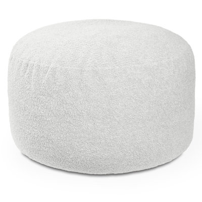 Saxx Shearling Faux-Lamb 4 Ft Large Round Bean Bag