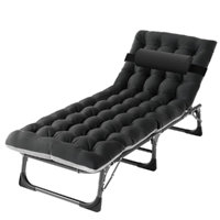 Lachara Adjustable 5-position Adults Reclining Folding Chair w/ Pillow&Cushions, Perfect For Camping by Arlmont & Co.