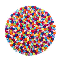 Felt Ball Indoor/Outdoor Seat Cushion by Dakota Fields
