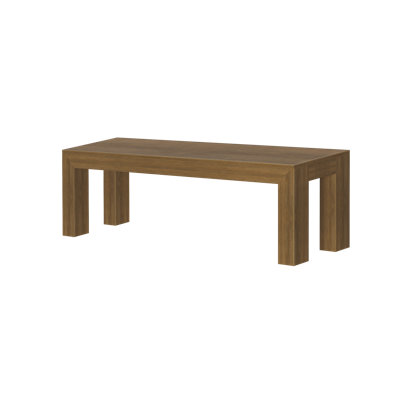Linzy Modern Wood Bench by Wade Logan