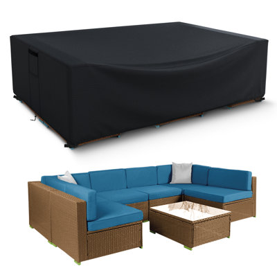 Water Resistant Patio Furniture Cover Heavy Duty Outdoor Sectional Sofa Cover